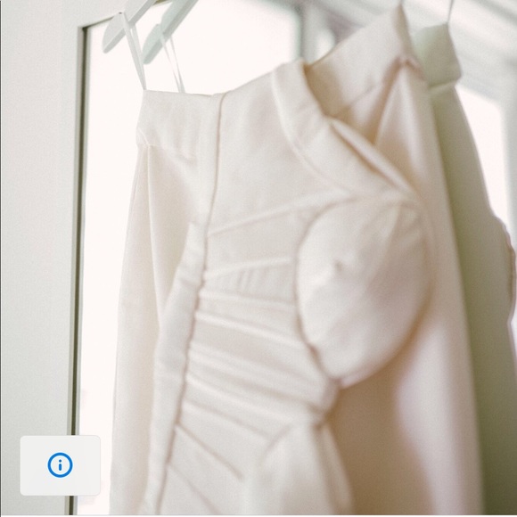 Custom Bustier + Monique Lhuiller Bridal Skirt - Picture 7 of 8